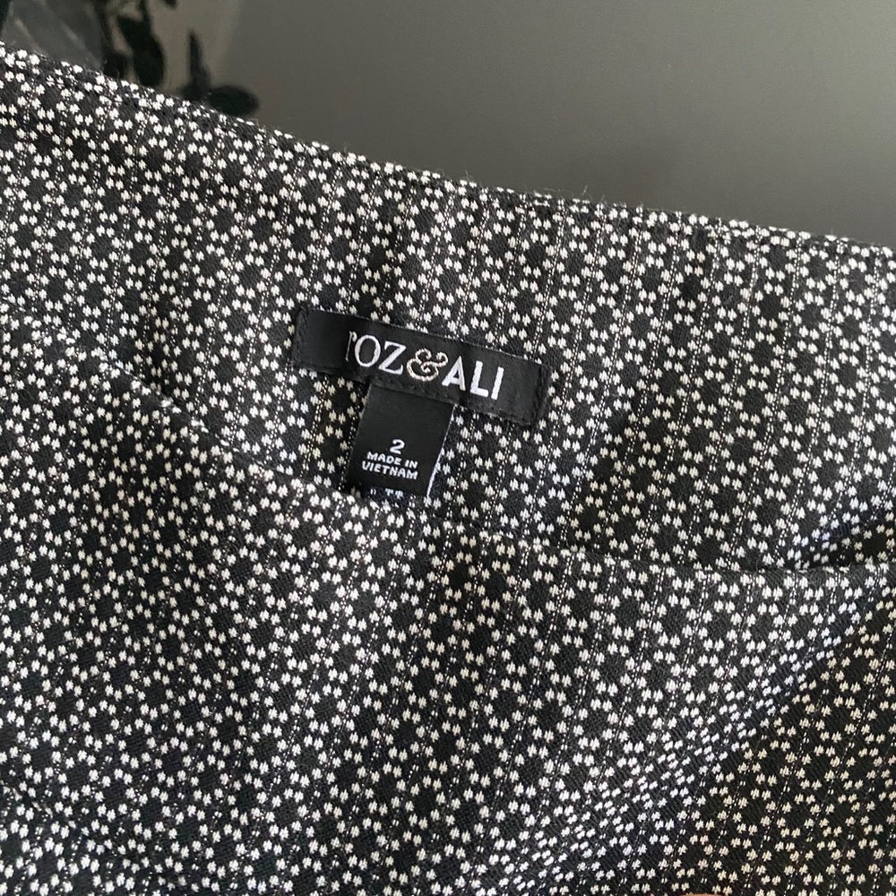 B&W Patterned Slacks - Picture 2 of 2